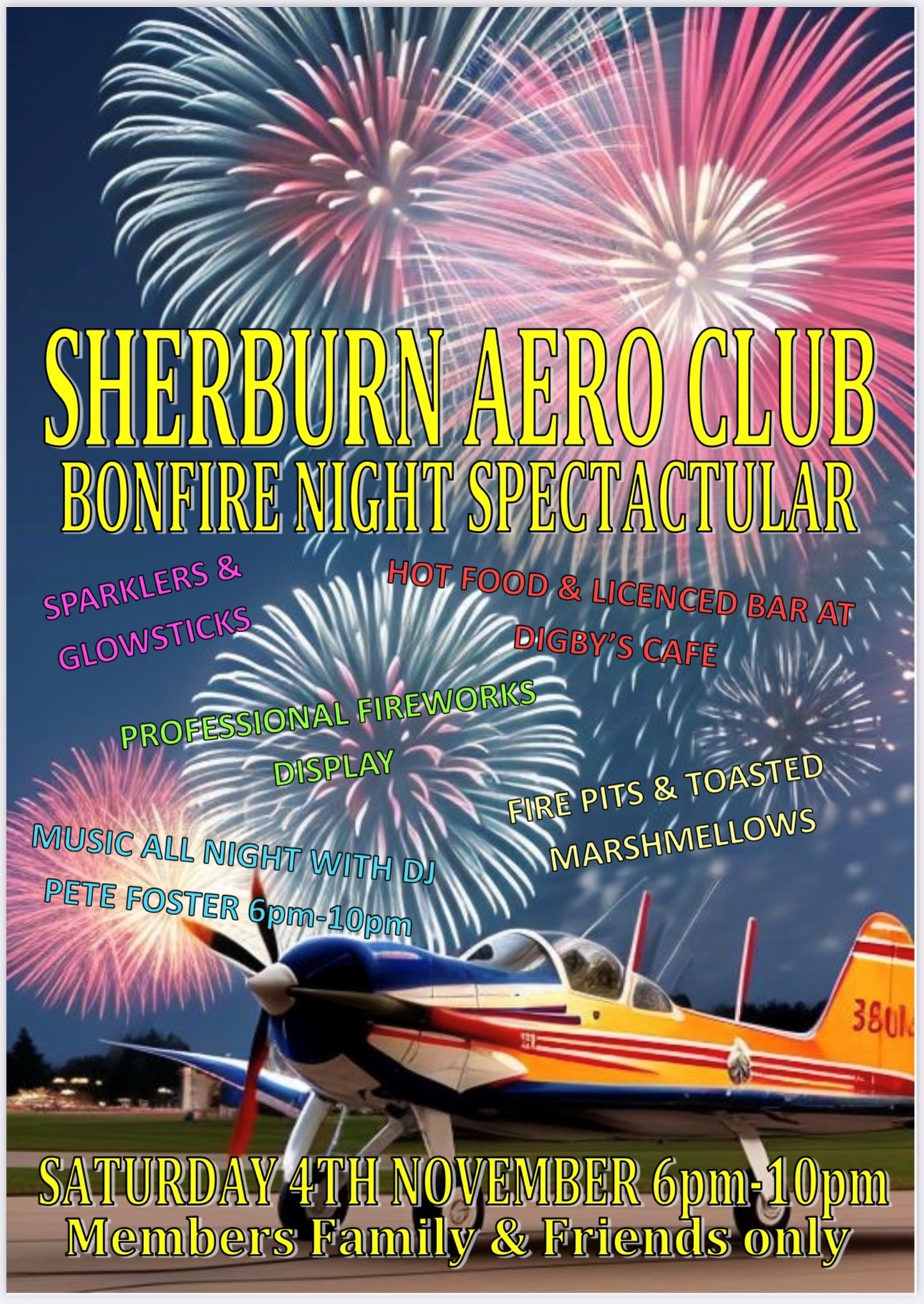 SHERBURN AERO CLUB FIREWORKS DISPLAY NIGHT