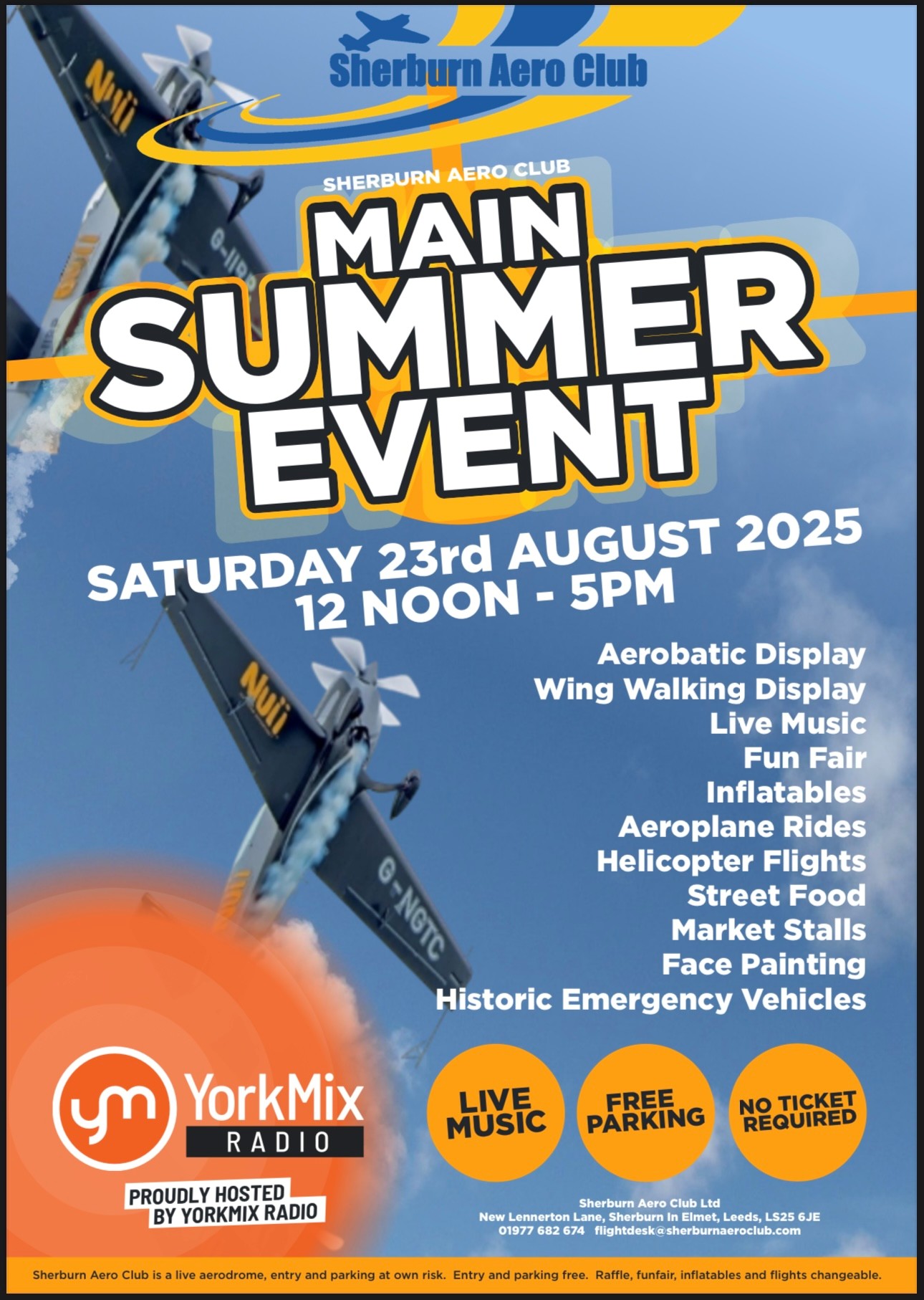 Sherburn Aero Clubs public open day event