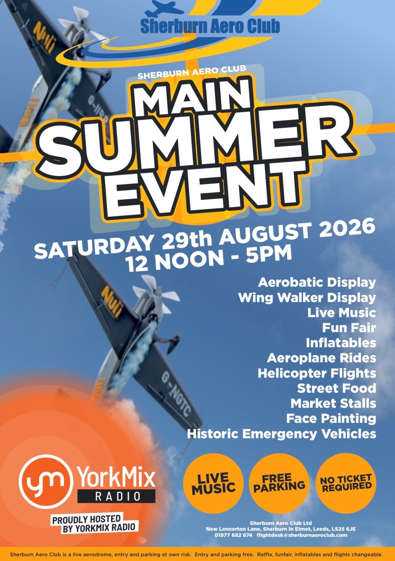Sherburn Aero Club Main Summer Event 2026